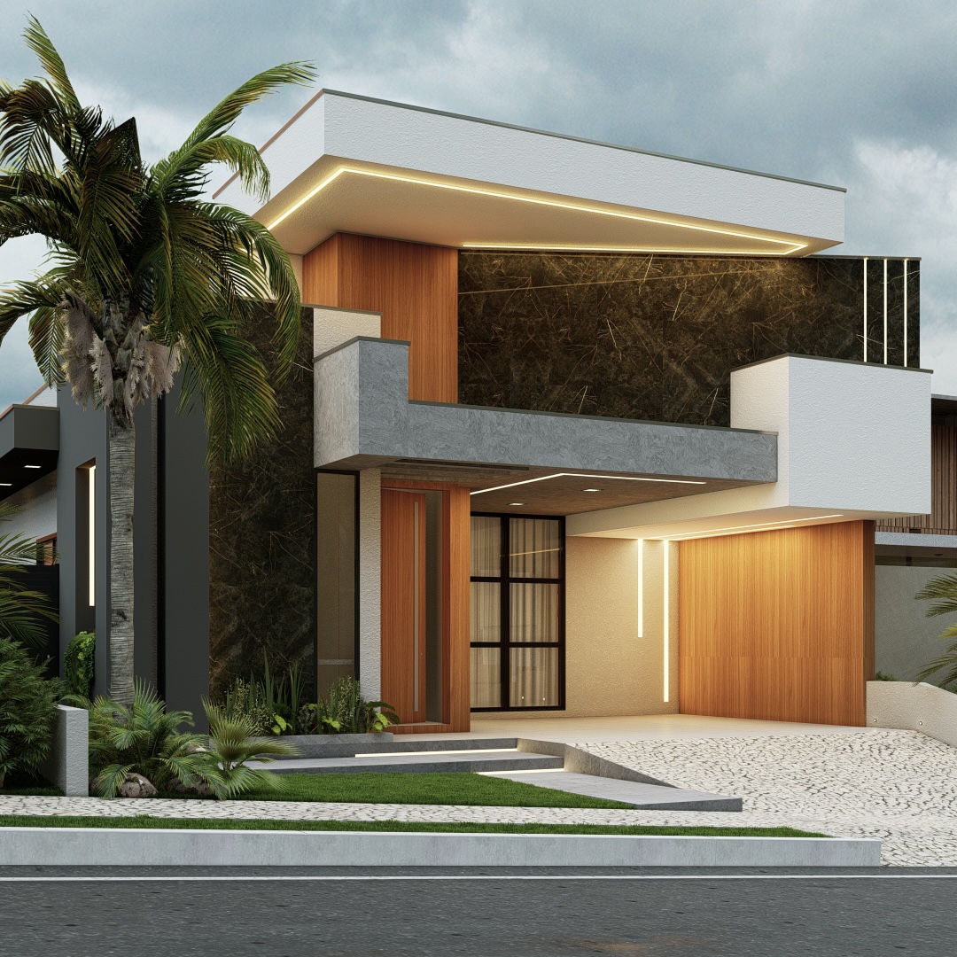 Santorini F18 — Render 3D